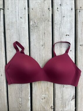 knix Wireless T-Shirt Bra in Burgundy Wine 42 B